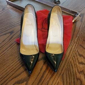 Christian Louboutin Black Heels 7.5